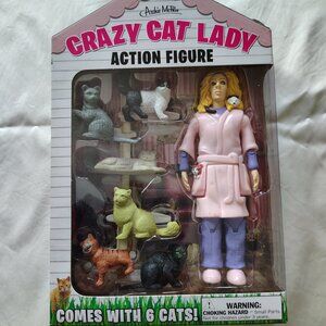 Crazy Cat Lady Action Figure